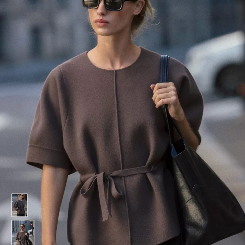 ZARA Puff Sleeve Knit Sweater (Brand New)